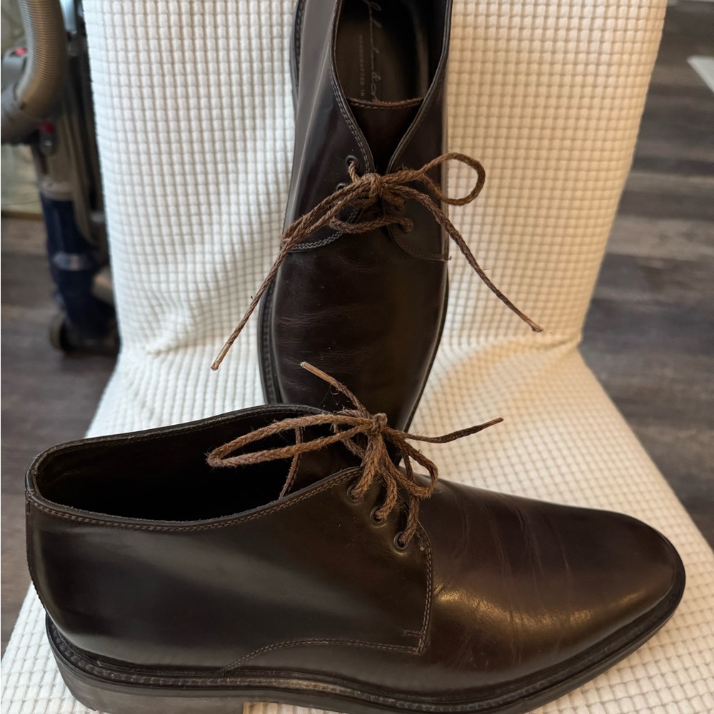 Johnston & Murphy Brown Chukka Boots Leather Classic